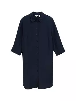 Платье-рубашка Tom Tailor Women +, морской синий