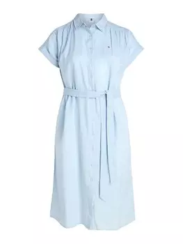 Платье-рубашка Tommy Hilfiger Curve ESS, светло-синий