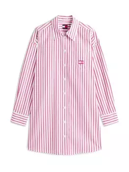 Платье-рубашка Tommy Jeans, розовый