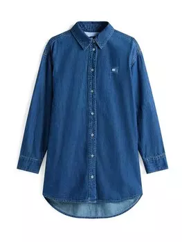 Платье-рубашка Tommy Jeans, синий деним
