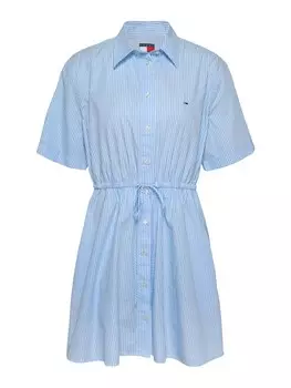 Платье-рубашка Tommy Jeans, светло-синий