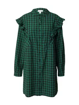 Платье-рубашка Topshop, зеленый