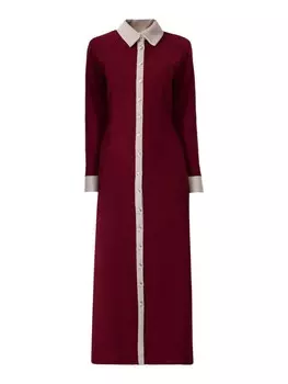 Платье-рубашка Touche Prive, бордовый