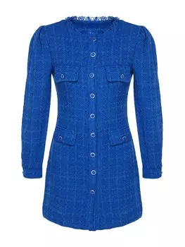 Платье-рубашка Trendyol, коабльтовый синий