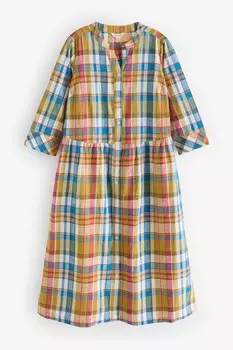 Платье рубашка Tresco Abbey Yarn Dye Seasalt Cornwall, синий