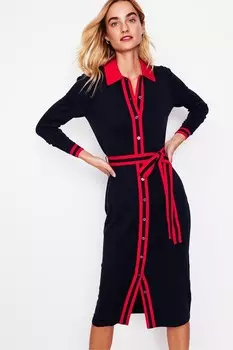 Платье рубашка трикотажное Victoria Boden, синий