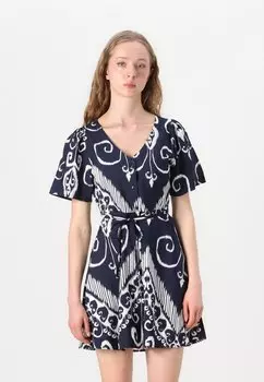 Платье-рубашка TROYA LIFE SHORT JDY, цвет Black Iris/Cloud Dance