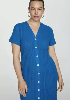 Платье-рубашка TUNIS Mango, темно-синий