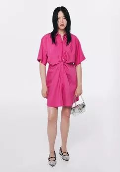 Платье-рубашка Twist, фиолетовый