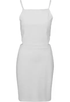 Платье-рубашка URBAN CLASSICS " Urban Classics Ladies Short Spaghetti Pique Dress" (1 шт.), белый