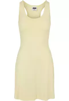 Платье-рубашка URBAN CLASSICS " Urban Classics Ladies Modal Short Racer Back Dress" (1 шт.), желтый