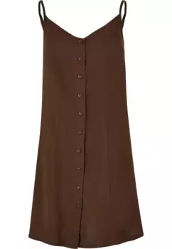 Платье-рубашка URBAN CLASSICS " Urban Classics Ladies Vicose Mini Dress" (1 шт.), коричневый