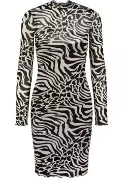 Платье-рубашка URBAN CLASSICS " Urban Classics Women's Ladies AOP Double Layer Dress" (1 шт.), белый