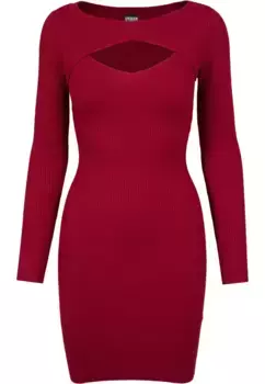 Платье-рубашка URBAN CLASSICS " Urban Classics Women's Ladies Cut Out Dress" (1 шт.), цвет Burgundy