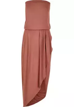 Платье-рубашка URBAN CLASSICS " Urban Classics Ladies Viscose Bandeau Dress" (1 шт.), терракотовый