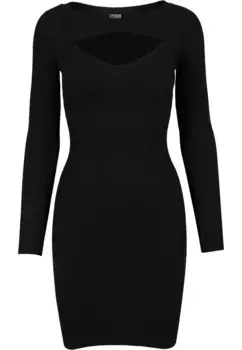 Платье-рубашка URBAN CLASSICS " Urban Classics Women's Ladies Cut Out Dress" (1 шт.), черный