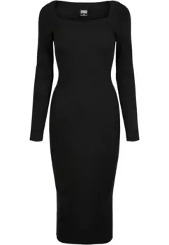 Платье-рубашка URBAN CLASSICS " Urban Classics Women's Ladies Long Knit Dress" (1 шт.), черный