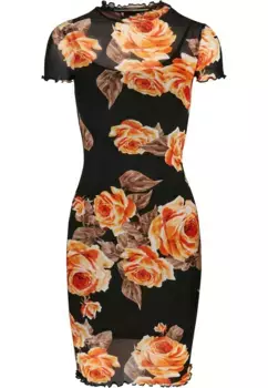 Платье-рубашка URBAN CLASSICS " Urban Classics Women's Ladies Mesh Double Layer Dress" (1 шт.), цвет Mangorose