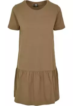 Платье-рубашка URBAN CLASSICS " Urban Classics Women's Ladies Valance Tee Dress" (1 шт.), хаки