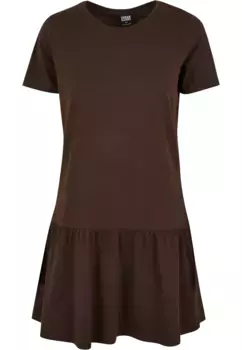 Платье-рубашка URBAN CLASSICS " Urban Classics Women's Ladies Valance Tee Dress" (1 шт.), коричневый