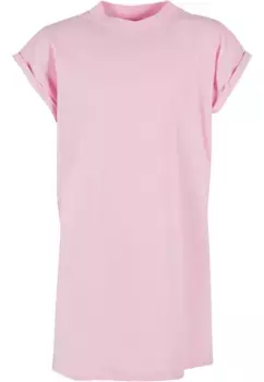 Платье-рубашка URBAN CLASSICS " Urban Classics Women's Girls Turtle Extended Sleeve Dress" (1 шт.), розовый