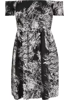 Платье-рубашка URBAN CLASSICS " Urban Classics Women's Ladies Smoke Dress с открытыми плечами" (1 шт.), цвет Limb