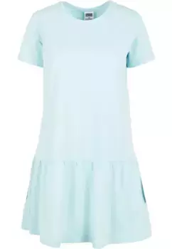 Платье-рубашка URBAN CLASSICS " Urban Classics Women's Ladies Valance Tee Dress" (1 шт.), синий