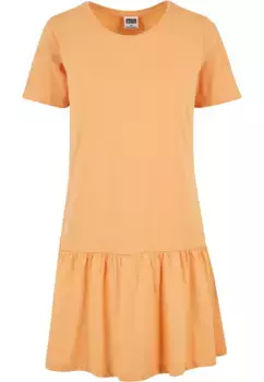 Платье-рубашка URBAN CLASSICS " Urban Classics Women's Ladies Valance Tee Dress" (1 шт.), оранжевый