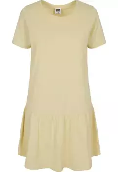 Платье-рубашка URBAN CLASSICS " Urban Classics Women's Ladies Valance Tee Dress" (1 шт.), желтый