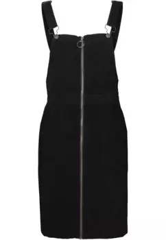 Платье-рубашка URBAN CLASSICS " Urban Classics Ladies Corduroy Dungaree Dress" (1 шт.), черный