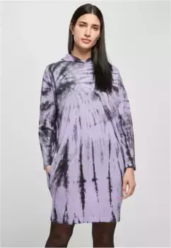 Платье-рубашка URBAN CLASSICS " Urban Classics Ladies Oversized Tie Dye Hoody Dress" (1 шт.), черный