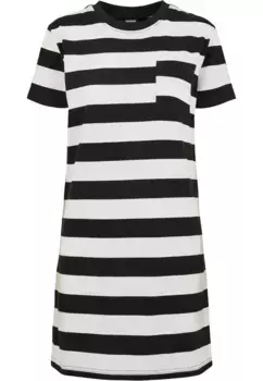 Платье-рубашка URBAN CLASSICS " Urban Classics Women's Stripe Boxy Tee Dress" (1 шт.), белый