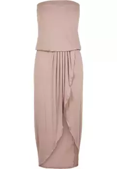Платье-рубашка URBAN CLASSICS " Urban Classics Ladies Viscose Bandeau Dress" (1 шт.), цвет Duskrose
