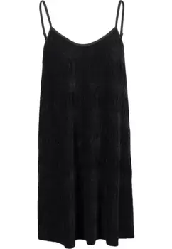 Платье-рубашка URBAN CLASSICS " Urban Classics Women's Ladies Velvet Slip Dress" (1 шт.), черный