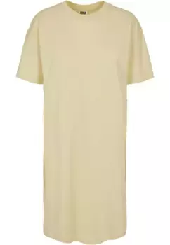 Платье-рубашка URBAN CLASSICS " Urban Classics Women's Ladies Organic Oversized Slit Tee Dress" (1 шт.), желтый