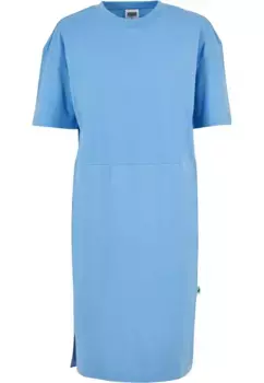 Платье-рубашка URBAN CLASSICS " Urban Classics Women's Ladies Organic Oversized Slit Tee Dress" (1 шт.), синий