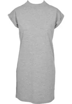 Платье-рубашка URBAN CLASSICS " Urban Classics Women's Ladies Turtle Extended Sleeve Dress" (1 шт.), серый
