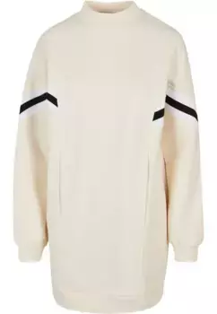 Платье-рубашка URBAN CLASSICS " Urban Classics Women's Ladies Oversized College Sweat Dress" (1 шт.), белый
