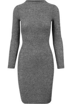 Платье-рубашка URBAN CLASSICS " Urban Classics Ladies Rib Dress" (1 шт.), цвет Charcoal