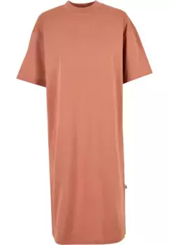 Платье-рубашка URBAN CLASSICS " Urban Classics Women's Ladies Organic Long Oversized Tee Dress" (1 шт.), терракотовый