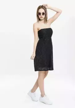 Платье-рубашка URBAN CLASSICS " Urban Classics Women's Ladies Laces Dress" (1 шт.), черный