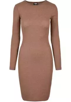 Платье-рубашка URBAN CLASSICS " Urban Classics Ladies Rib Dress" (1 шт.), хаки