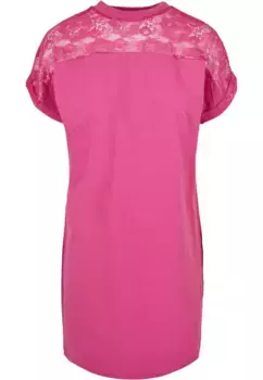 Платье-рубашка URBAN CLASSICS " Urban Classics Women's Ladies Lace Tee Dress" (1 шт.), фиолетовый