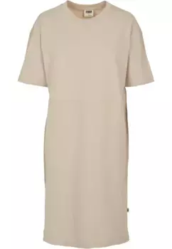 Платье-рубашка URBAN CLASSICS " Urban Classics Women's Ladies Organic Oversized Slit Tee Dress" (1 шт.), цвет Softseagrass