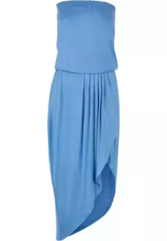 Платье-рубашка URBAN CLASSICS " Urban Classics Ladies Viscose Bandeau Dress" (1 шт.), синий