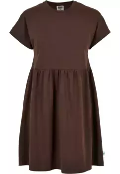 Платье-рубашка URBAN CLASSICS " Urban Classics Women's Ladies Organic Empire Valance Tee Dress" (1 шт.), коричневый