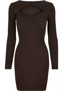 Платье-рубашка URBAN CLASSICS " Urban Classics Women's Ladies Cut Out Dress" (1 шт.), коричневый