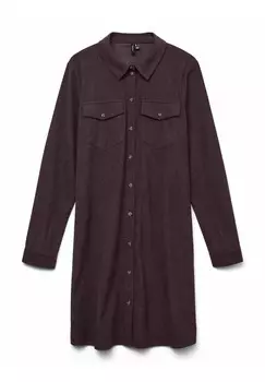 Платье-рубашка Vero Moda, Бордо