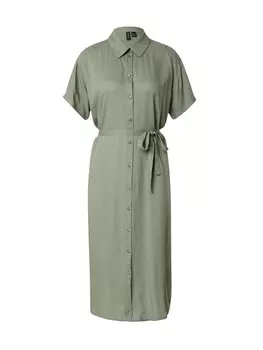 Платье-рубашка Vero Moda BUMPY, зеленый