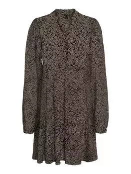 Платье-рубашка VERO MODA Caitlynn, серо-коричневый
